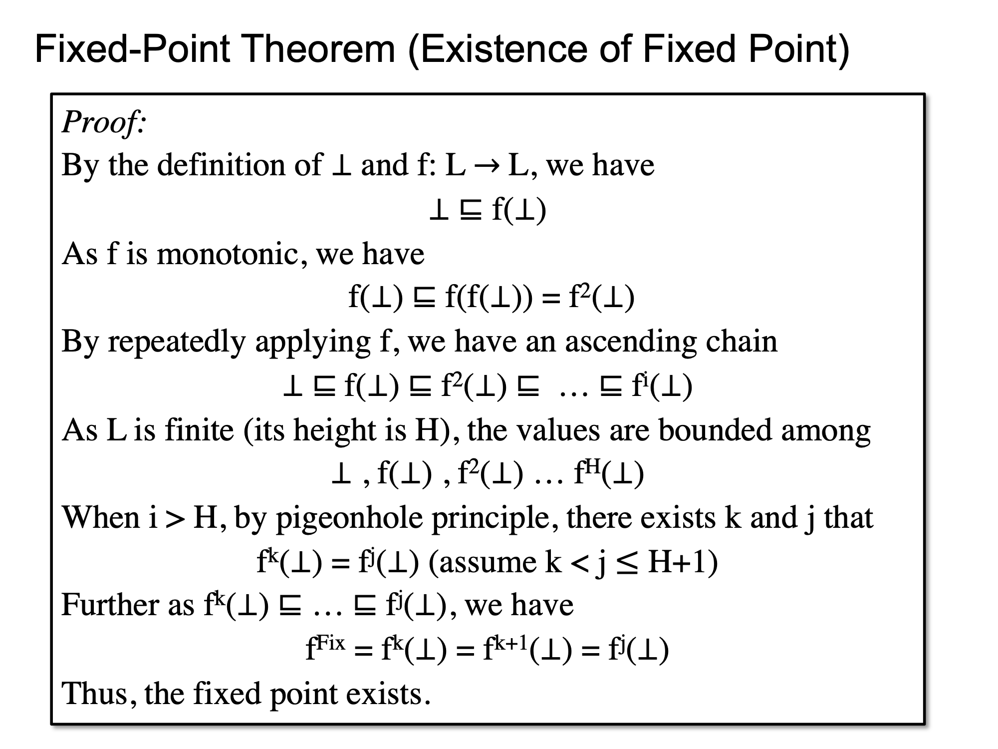 Fixed-Point Existence