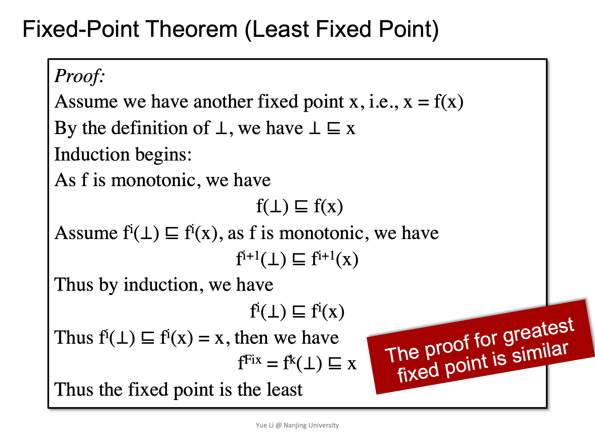 Least Fixed-Point